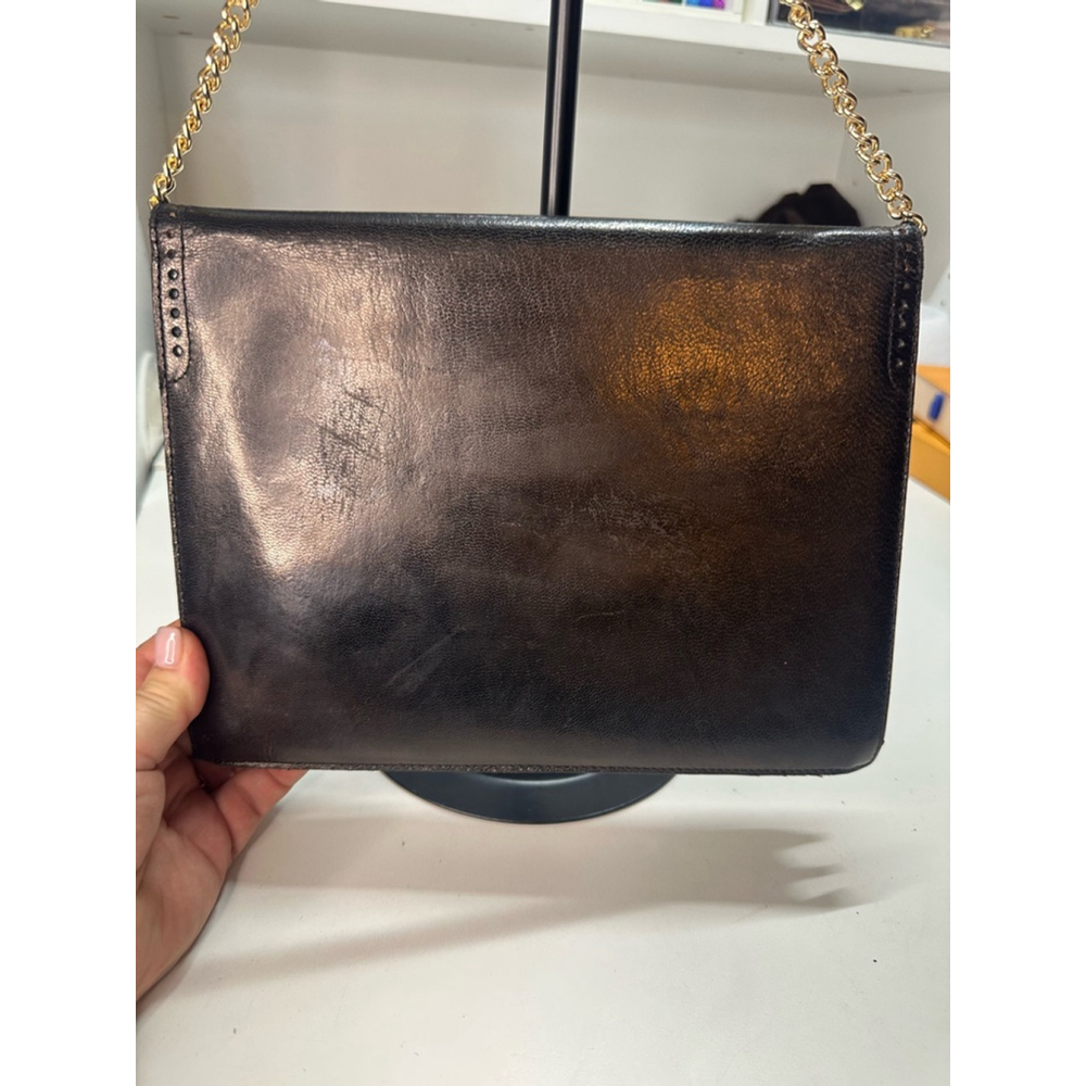Women's YSL Black Clutch w Unbranded Strap - Picture 7 of 15